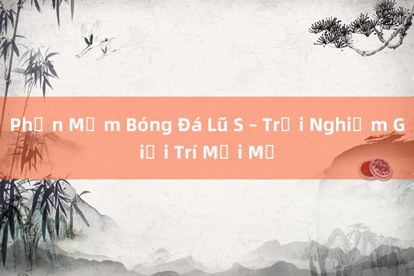 Phần Mềm Bóng Đá Lũ S – Trải Nghiệm Giải Trí Mới Mẻ